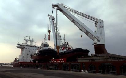 From the water afloat