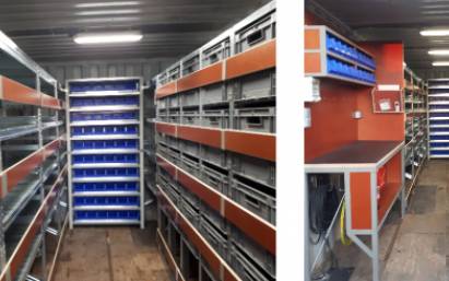 Our first worshop container has been delivered in the Island Martinique